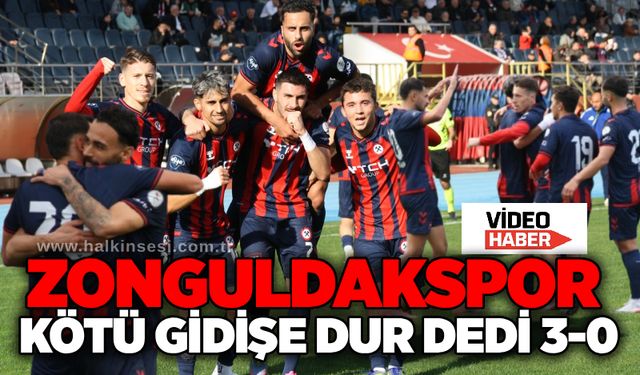 Zonguldakspor kötü gidişe dur dedi 3-0