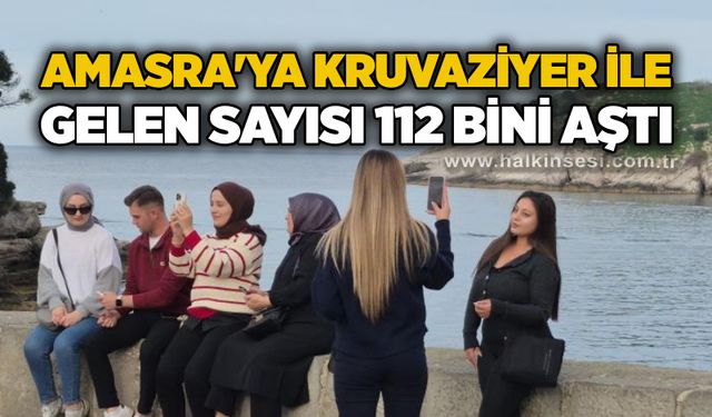 Amasra'ya kruvaziyer ile gelen sayısı 112 bini aştı