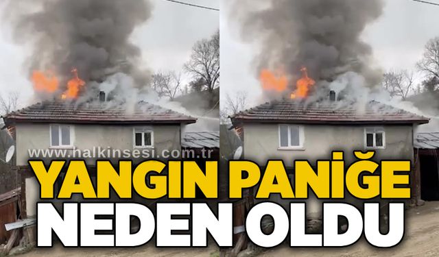 Yangın paniğe neden oldu