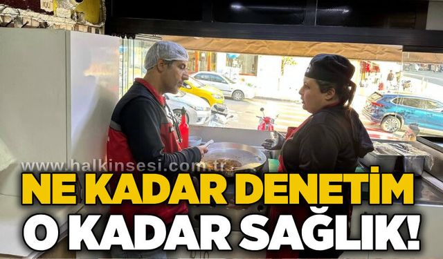 Ne kadar DENETİM, o kadar SAĞLIK!