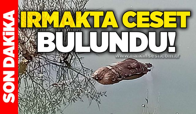 Irmakta ceset  bulundu!
