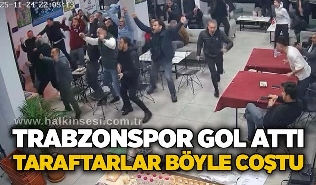Trabzonspor gol attı taraftarlar böyle coştu