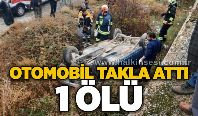 Otomobil takla attı: 1 ölü