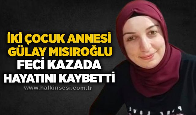 İki çocuk annesi Gülay Mısıroğlu feci kazada hayatını kaybetti