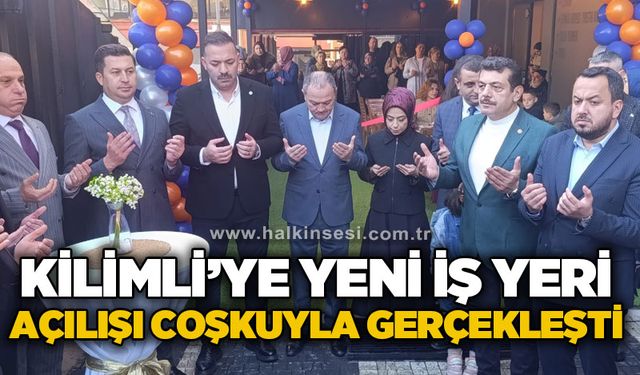 Kilimli'de yeni iş yeri açılışı coşkuyla gerçekleşti