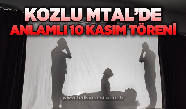 Kozlu MTAL'de anlamlı 10 Kasım töreni