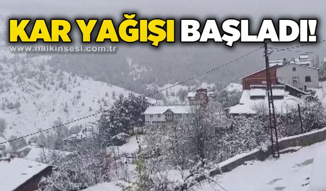Yüksek kesimlerinde kar yağışı etkili oldu