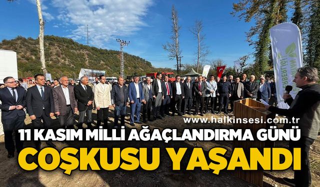11 Kasım Milli Ağaçlandırma Günü coşkusu yaşandı