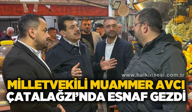 Muammer Avcı Çatalağzı'nda esnaf gezdi