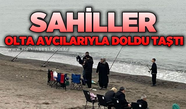 Akçakoca sahilleri olta avcılarıyla dolup taştı