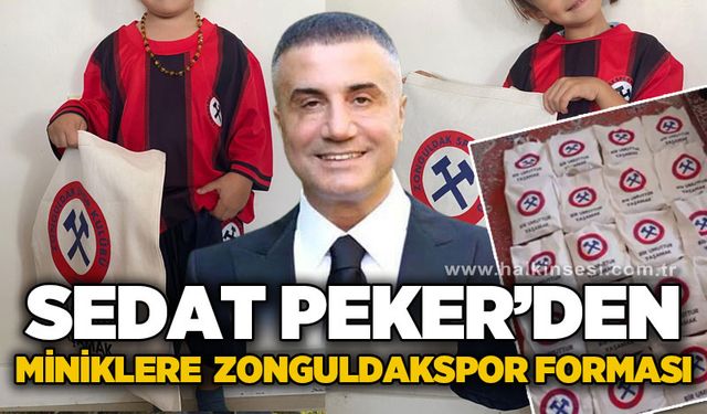 Sedat Peker'den minik taraftarlara Zonguldakspor forması hediyesi