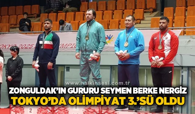 Zonguldak’ın gururu Seymen Berke Nergiz, Tokya’da olimpiyat üçüncüsü oldu!