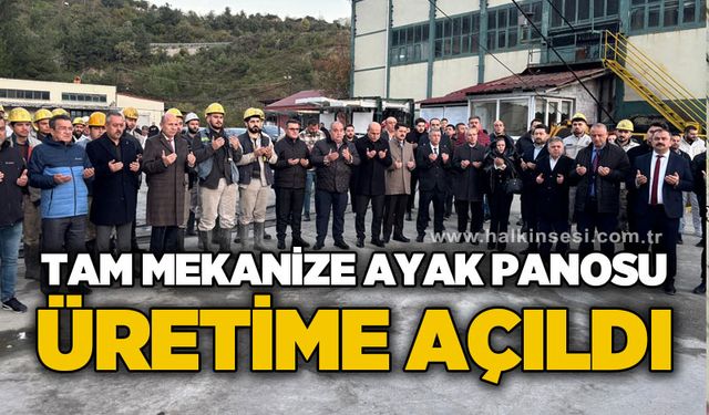 Tam mekanize ayak panosu üretime açıldı