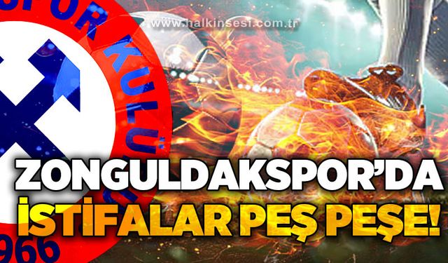 Zonguldakspor'da istifalar peş peşe!