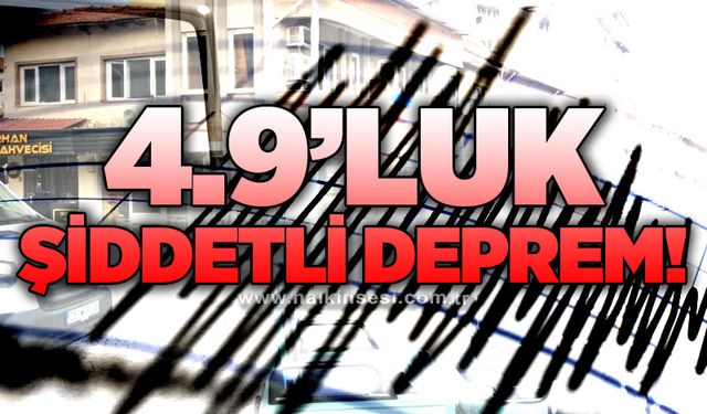 4.9'luk şiddetli deprem