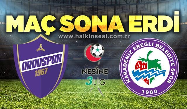 1967 Orduspor - Kdz. Ereğli Belediyespor | Canlı Anlatım