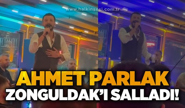 Ahmet Parlak şarkılarıyla Zonguldak'ı salladı