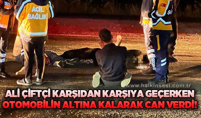 Yolun karşısına geçerken otomobilin çarptığı yaşlı adam hayatını kaybetti
