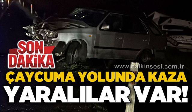 Çaycuma yolunda kaza: Yaralılar var