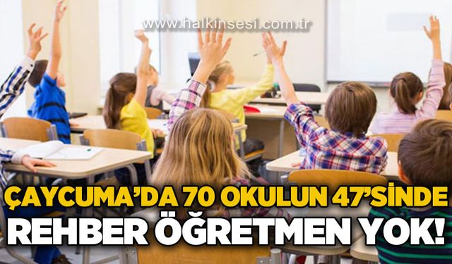 Çaycuma’da 70 okulun 47’sinde psikolojik danışman/rehber öğretmen yok
