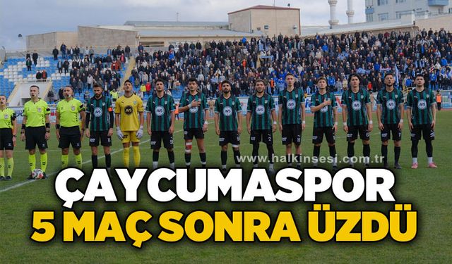 Çaycumaspor 5 maç sonra üzdü…