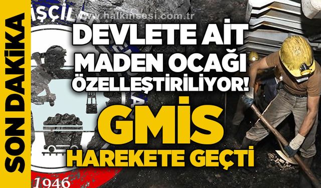 Devlete ait maden ocağı özelleştiriliyor: GMİS tepki gösterdi!