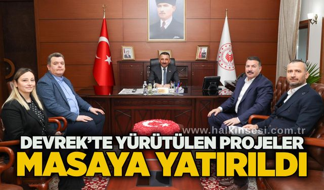 Devrek’te Yürütülen Projeler Masaya Yatırıldı