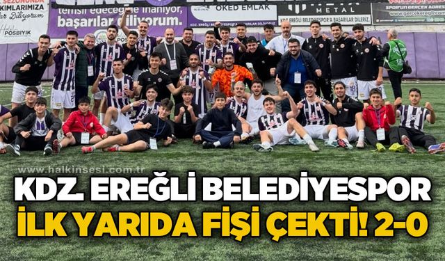 Kdz. Ereğli Belediyespor ilk yarıda fişi çekti! 2-0