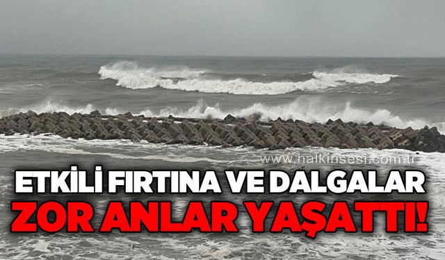 Akçakoca'yı fırtına vurdu