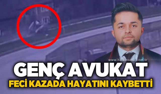 Genç avukatın hayatını kaybettiği feci kaza kamerada
