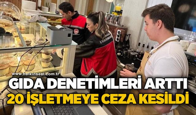 Gıda denetimleri artırıldı: 20 işletmeye ceza kesildi