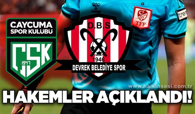 Çaycumaspor ve Devrekspor maçlarını yönetecek hakemler açıklandı