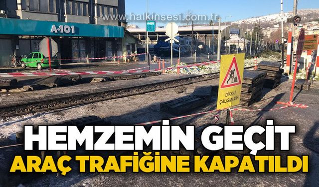 Gökçebey’de hemzemin geçit geçici süreyle kapatıldı