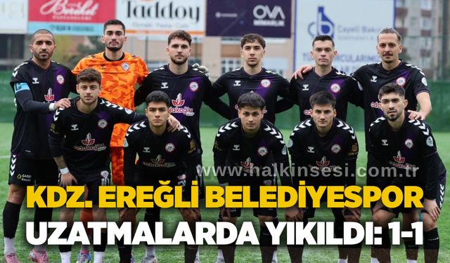Kdz. Ereğli Belediyespor Uzatmalarda Yıkıldı: 1-1