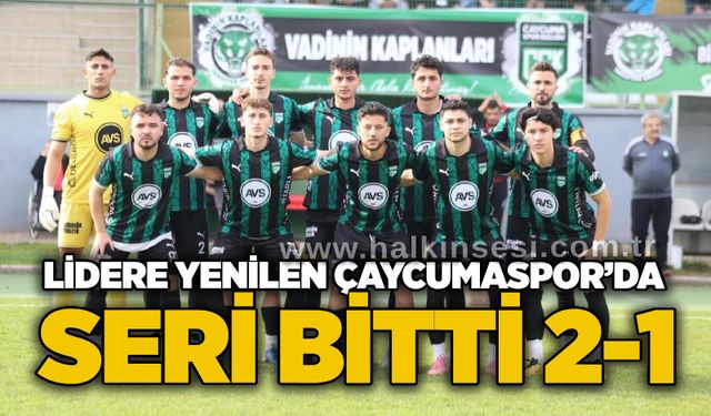 Lidere yenilen Çaycumaspor’da seri bitti 2-1