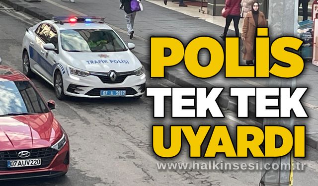 Polis tek tek uyardı