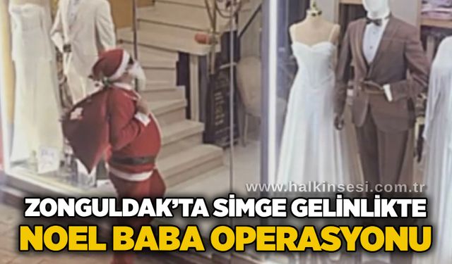 Zonguldak’ta Simge Gelinlikte Noel Baba operasyonu