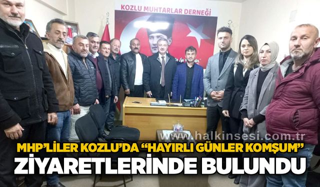 MHP’liler Kozlu’da “Hayırlı Günler Komşum” ziyaretlerinde bulundu