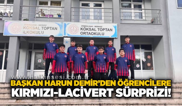 Başkan Harun Demir’den Öğrencilere Kırmızı-Lacivert Sürprizi!
