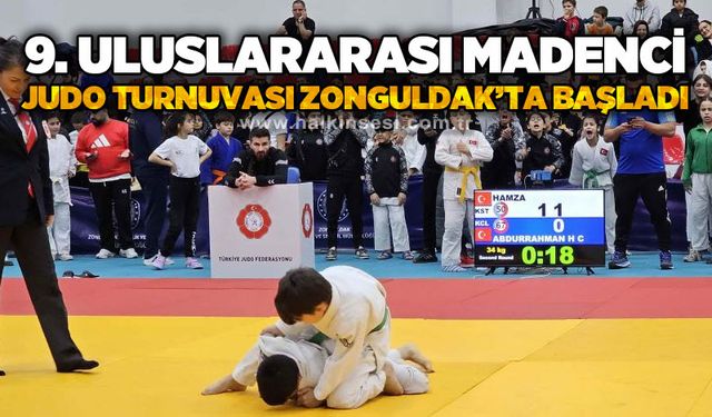 9. Uluslararası Madenci Kupası Judo Turnuvası Zonguldak’ta başladı