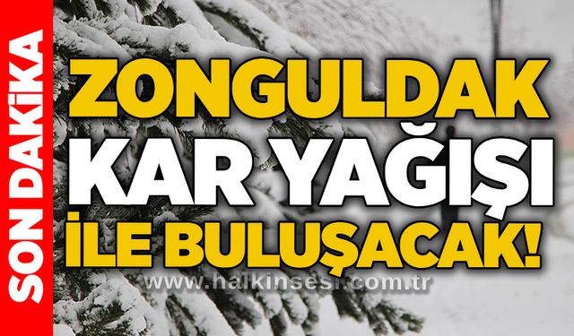 Zonguldak kar yağışı ile buluşacak!