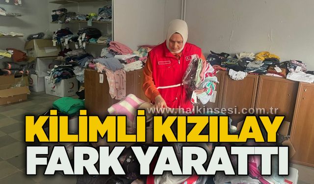Kilimli Kızılay fark yarattı