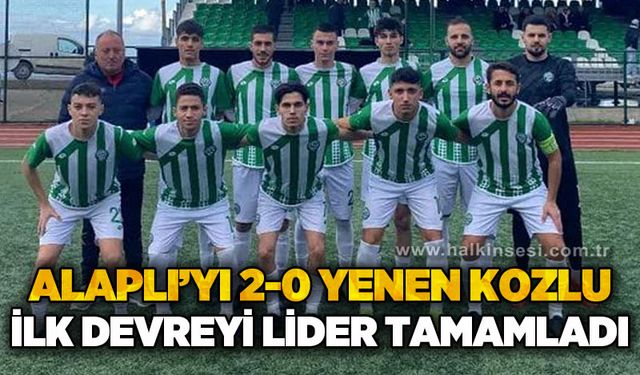 Alaplı'yı 2-0 yenen Kozlu, ilk devreyi lider tamamladı...