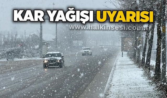 Kar yağışı uyarısı
