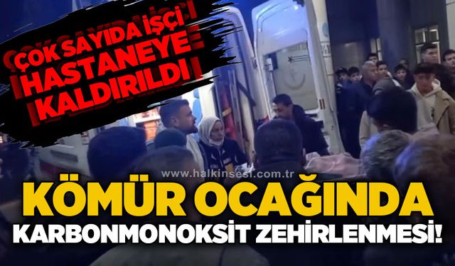 Kömür ocağında karbonmonoksit zehirlenmesi: Çok sayıda işçi hastaneye kaldırıldı