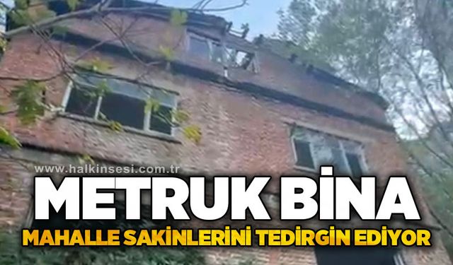 Metruk bina mahalle sakinlerini tedirgin ediyor