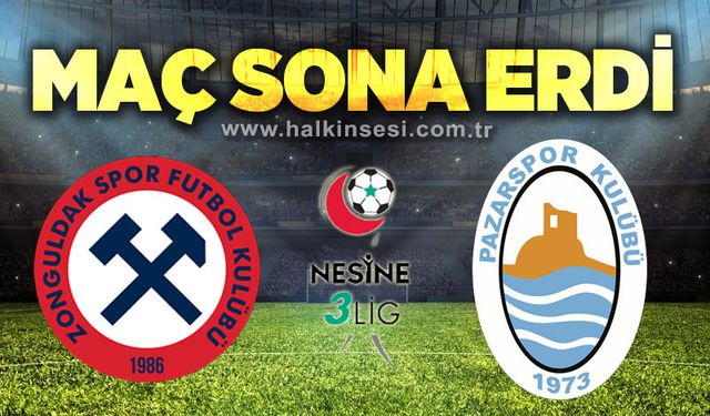 Zonguldakspor-Pazarspor | Canlı Anlatım