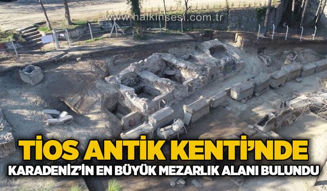 Tios Antik Kenti'nde Karadeniz Bölgesi'nin en büyük mezarlık alanı bulundu
