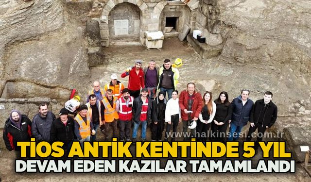 Tios Antik Kentinde 5 yıl devam eden kazılar tamamlandı