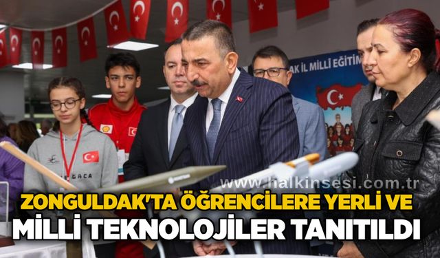 Zonguldak'ta öğrencilere yerli ve milli teknolojiler tanıtıldı